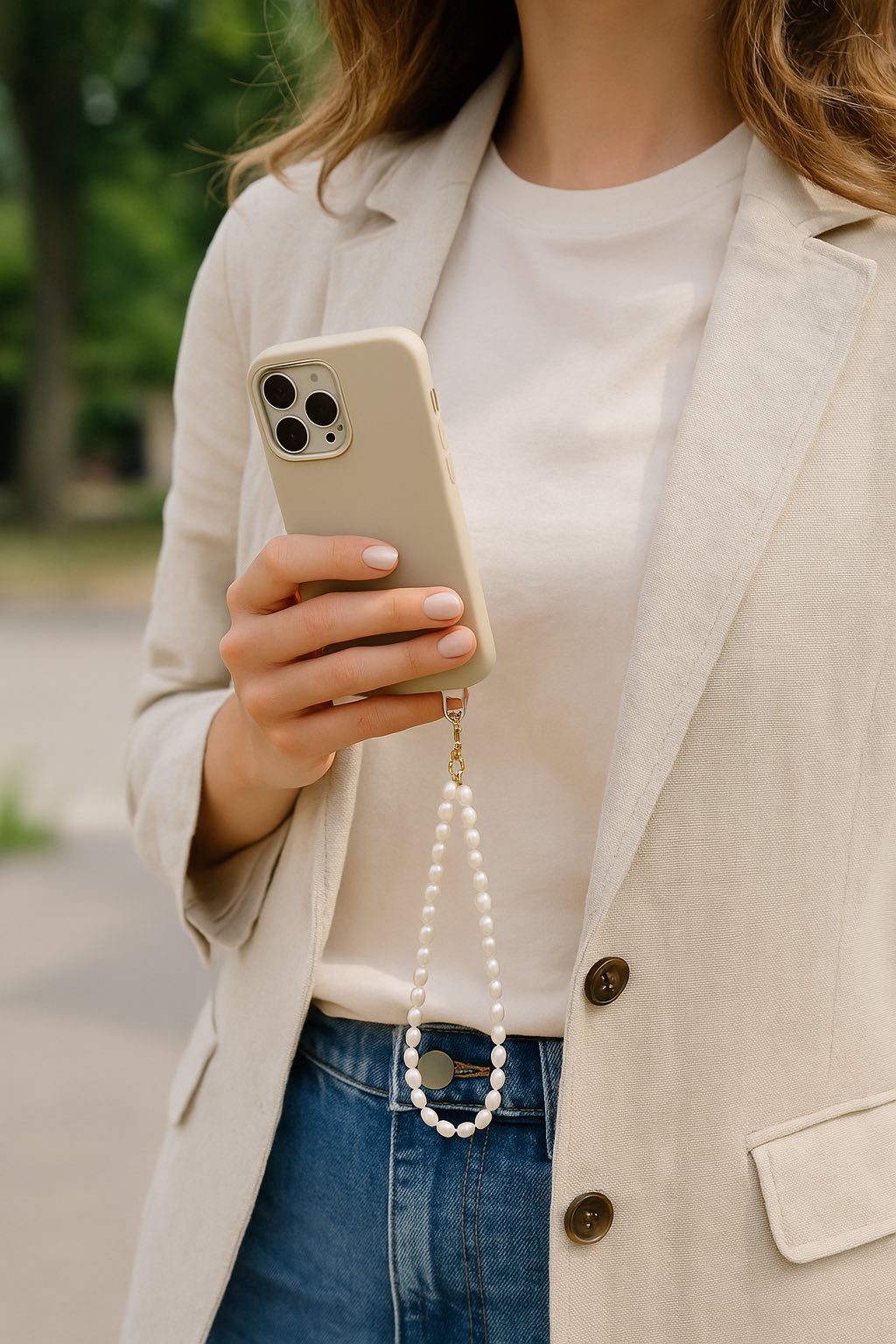 LustreLink Pearl Phone Strap