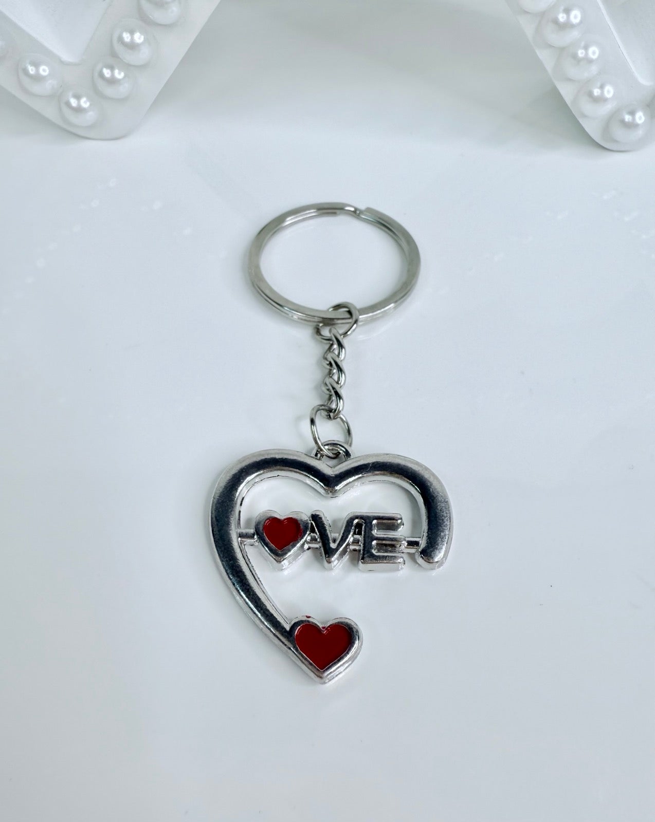 Love You Always – Couples Heart Keychain Set