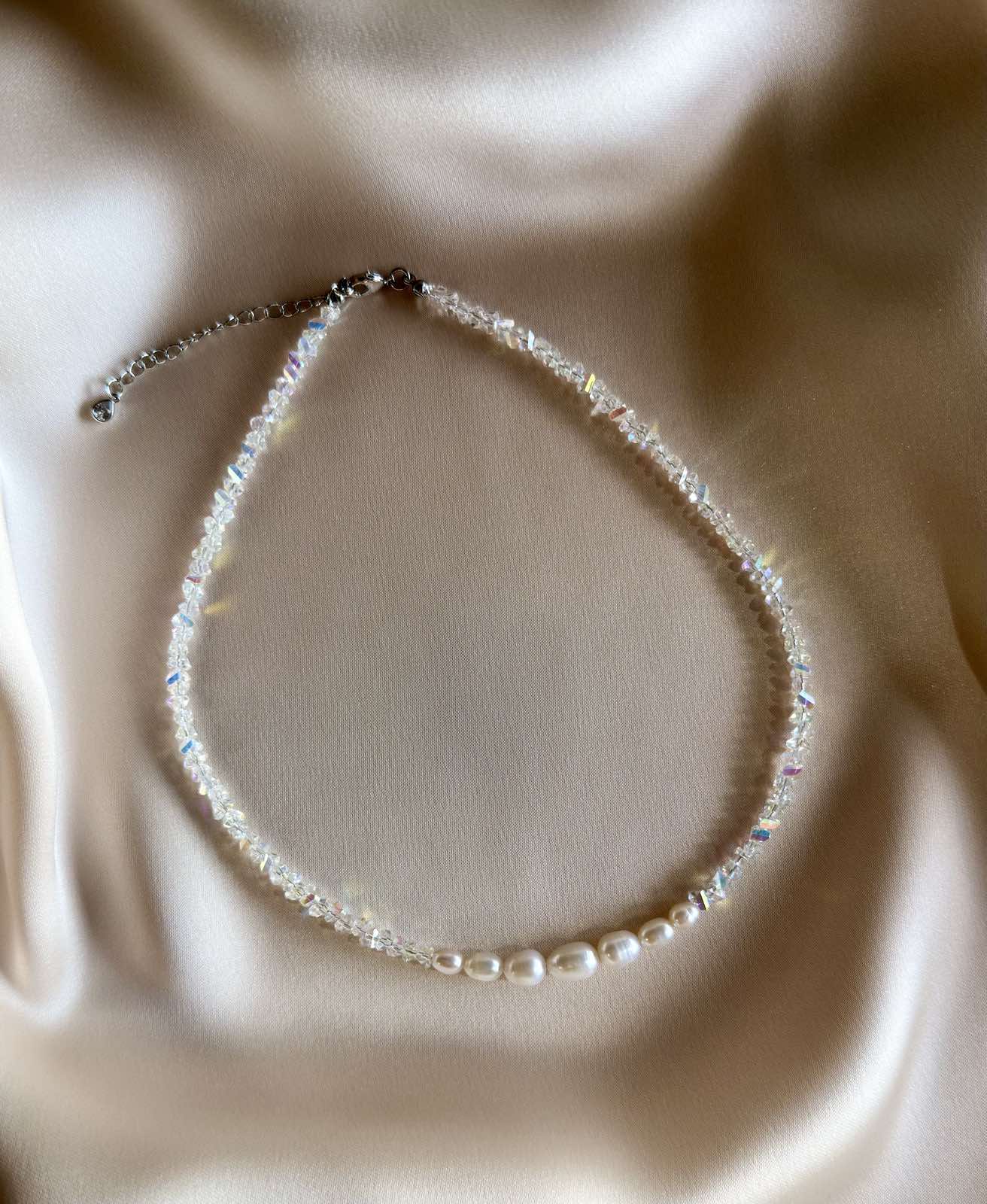 Aurora Dew - Freshwater Pearl & Crystal Set