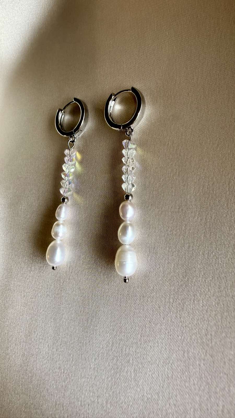 Aurora Dew - Freshwater Pearl & Crystal Set