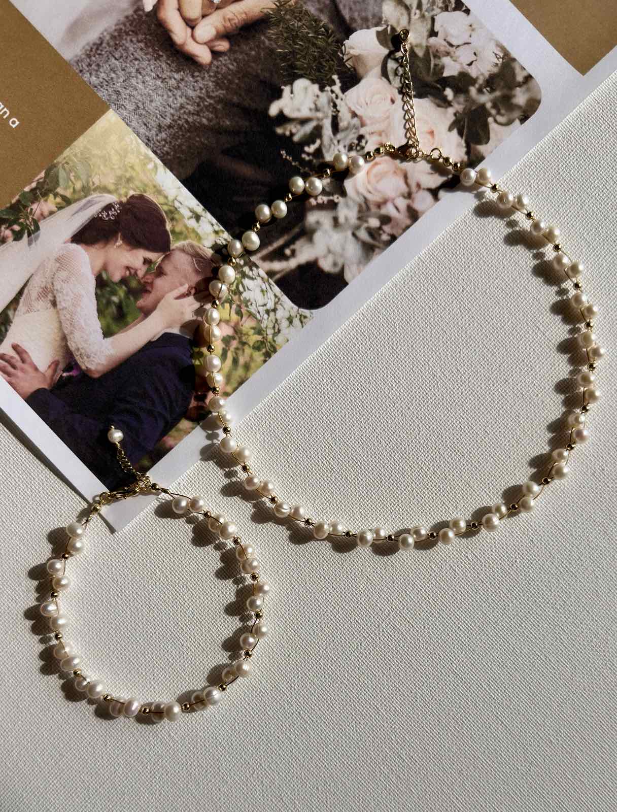 Pearl Bloom Necklace and Bracelet