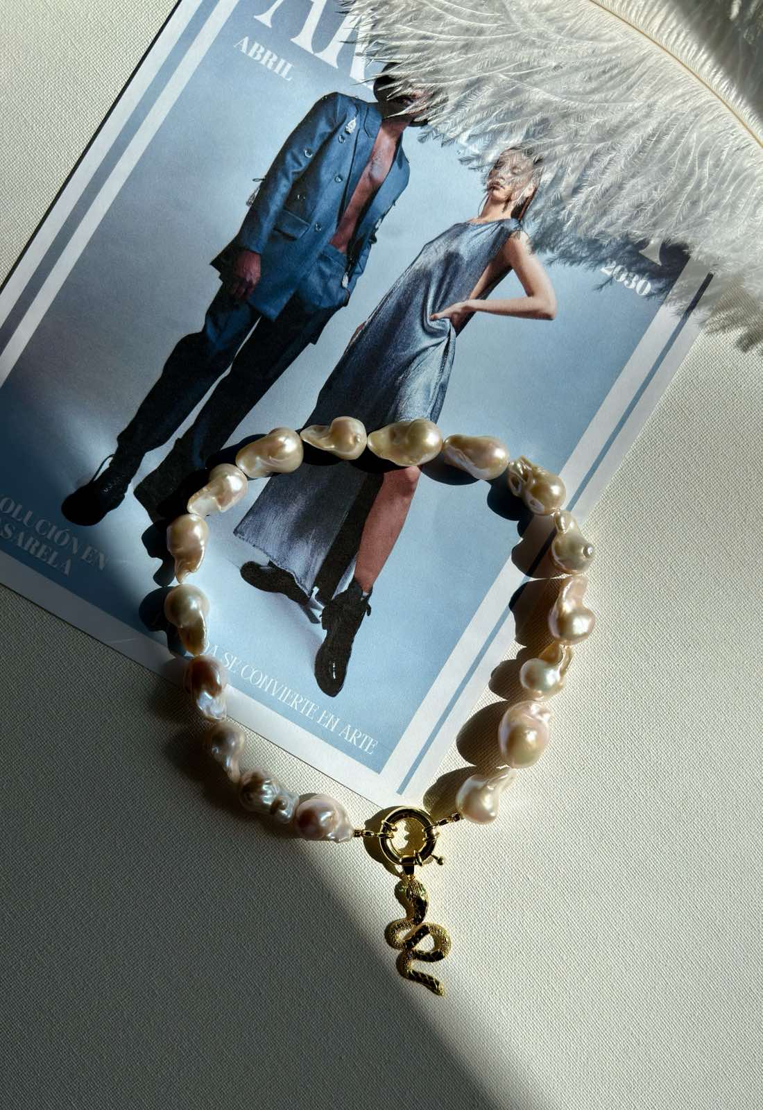 Baroque Drama Pearl Necklace