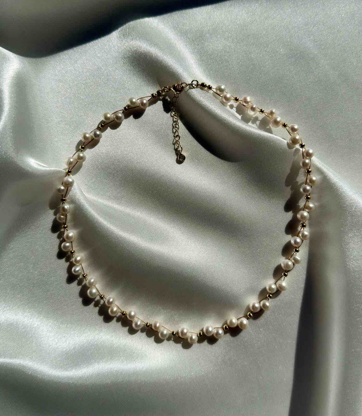 Pearl Bloom Necklace and Bracelet