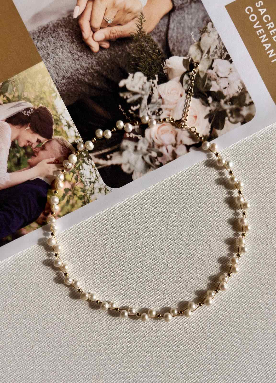 Pearl Bloom Necklace and Bracelet