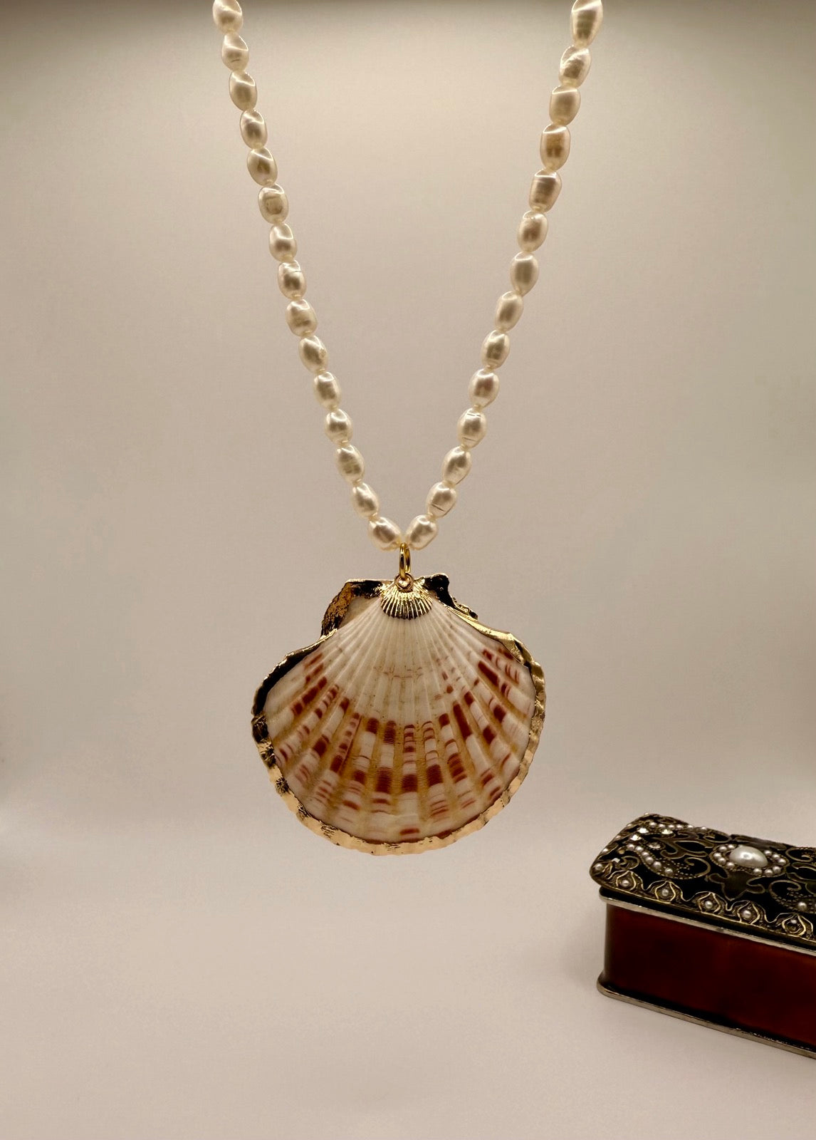 Golden Coast Pearl Shell Necklace