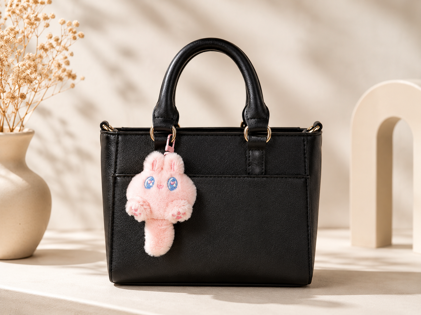 Fluffy Animal Keychain