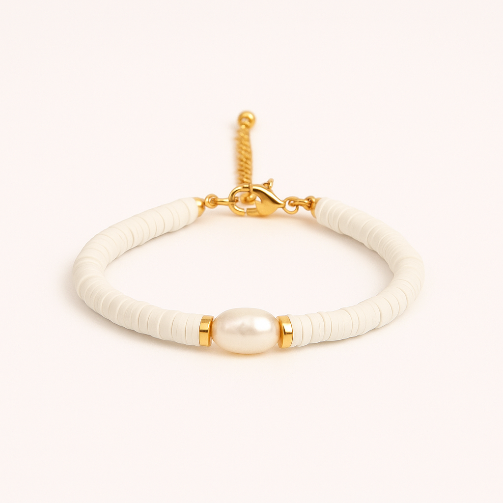 Golden Pearl Glimmer Bracelet