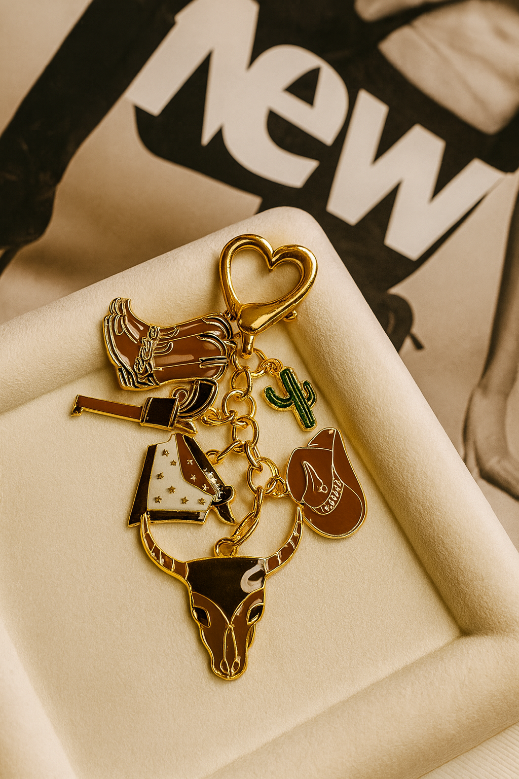 Wild Rodeo Charm Keychain