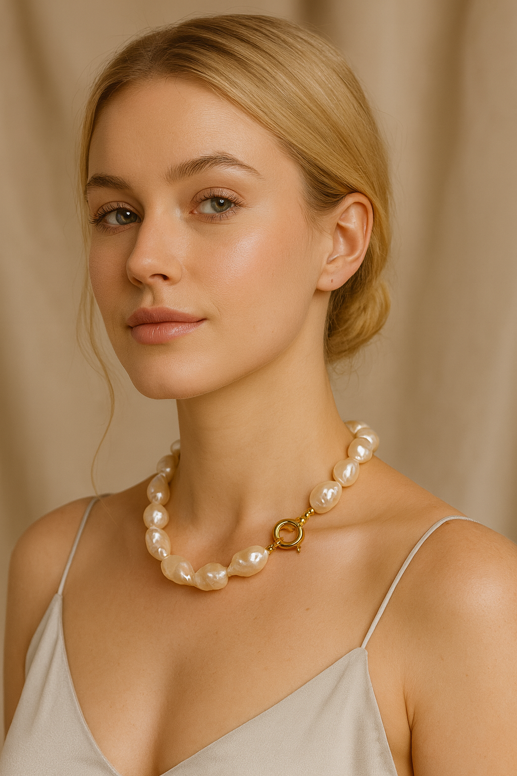 Baroque Drama Pearl Necklace