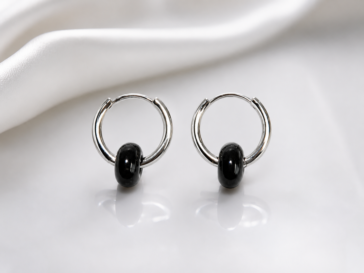Luna Gemstone Hoops