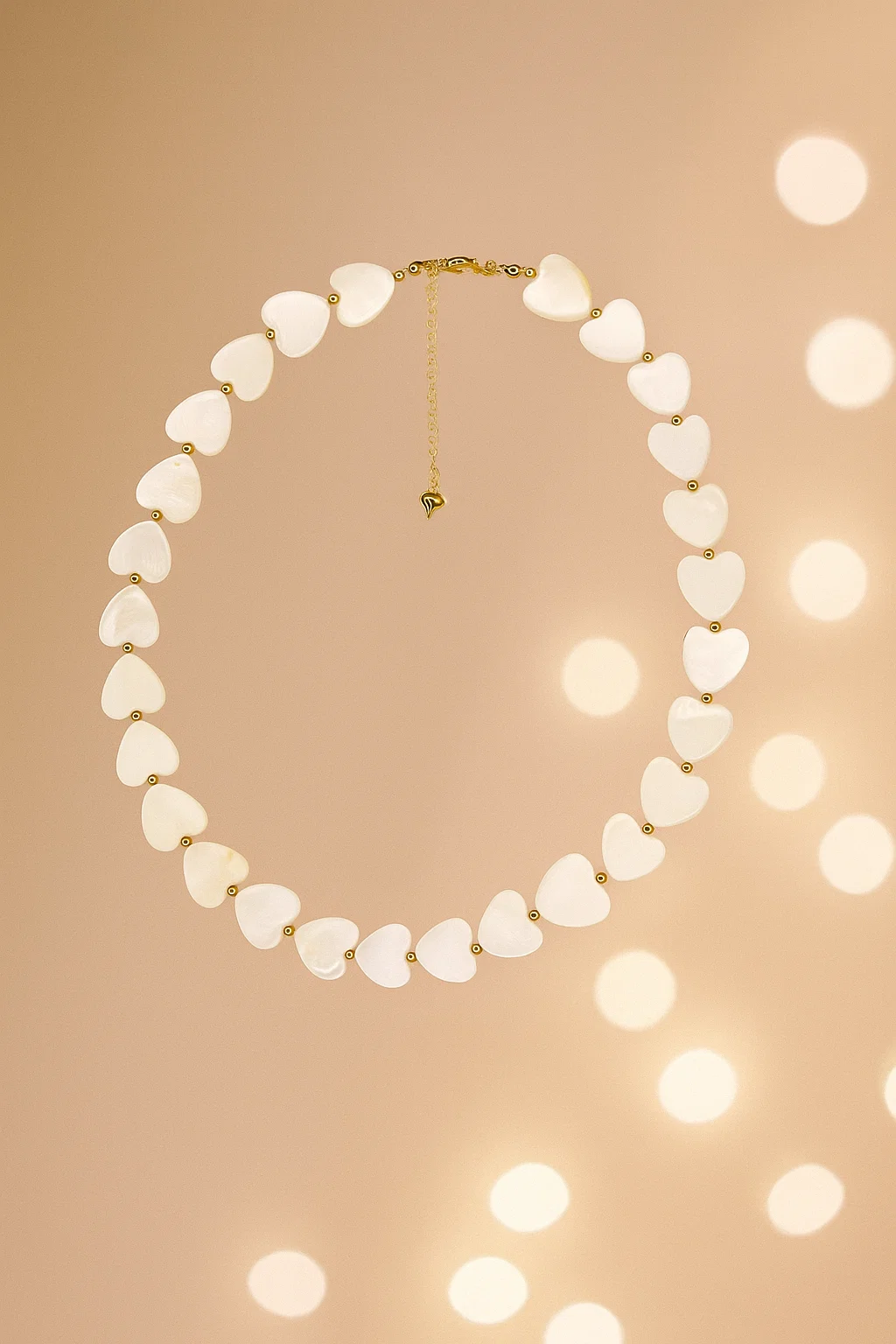 Coastal Heart Glow Shell Necklace