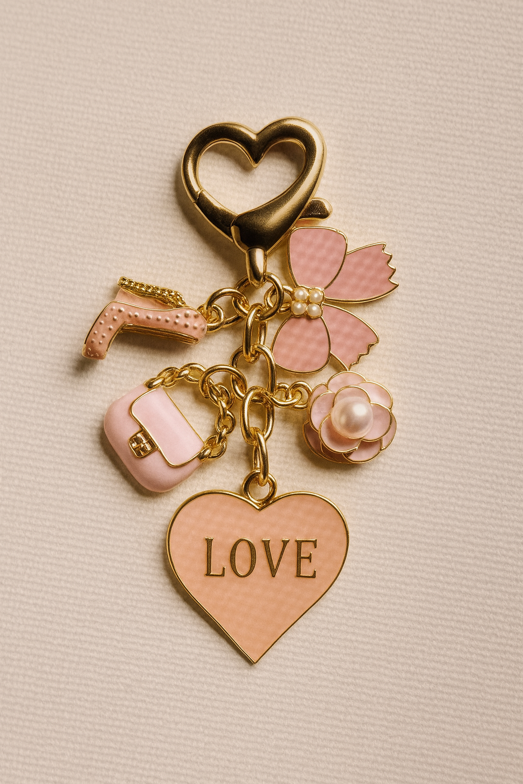 Darling Heart Dot keychain