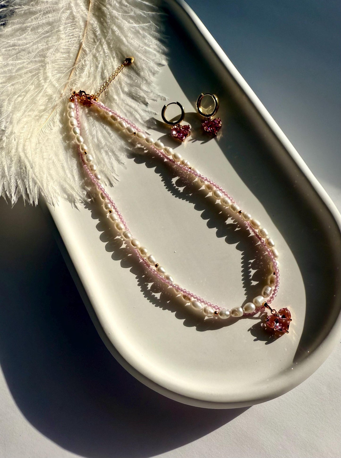 Blushheart Pearl Necklace