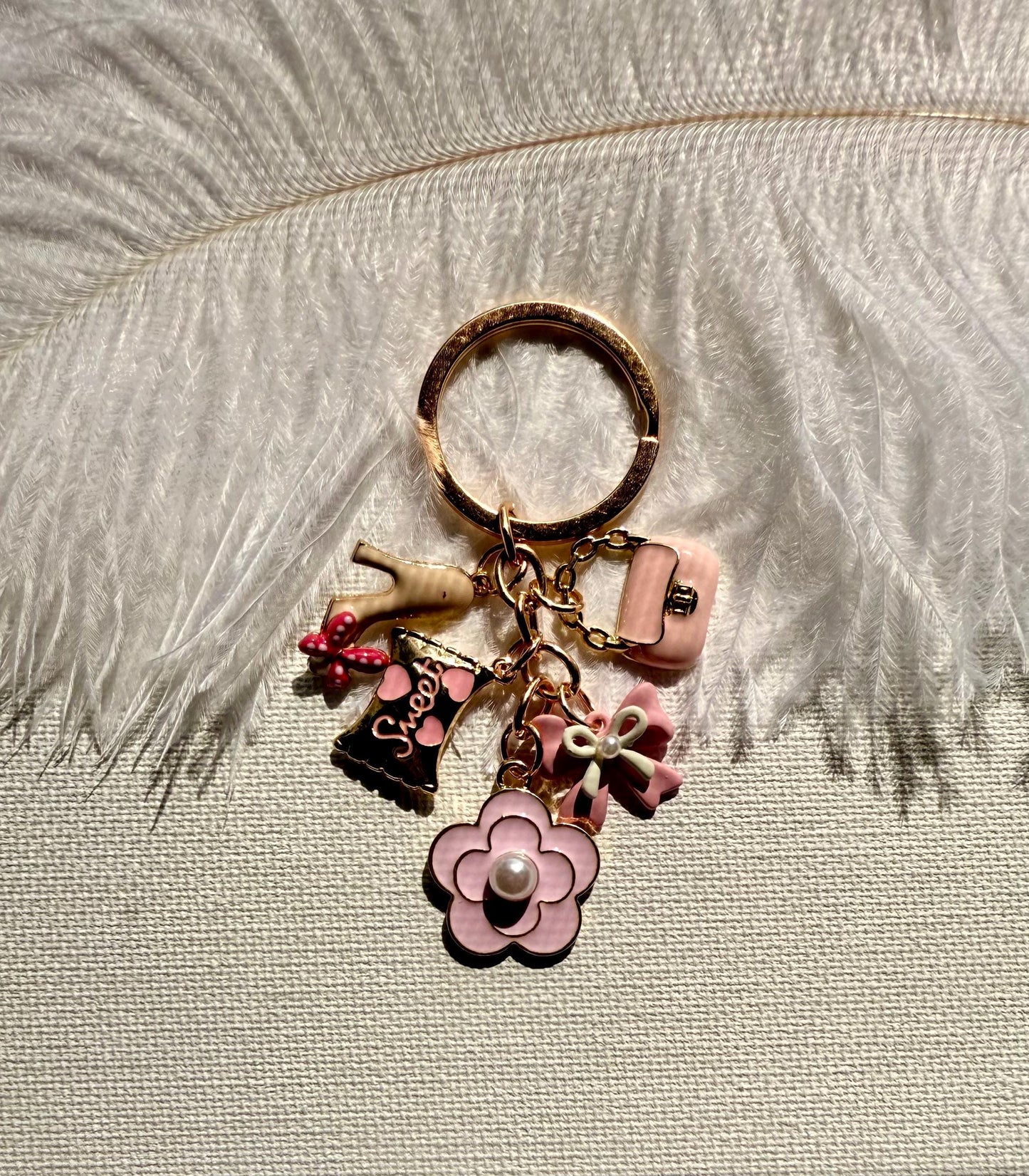 Sweet Blossom – Pink Kawaii Charm Keychain