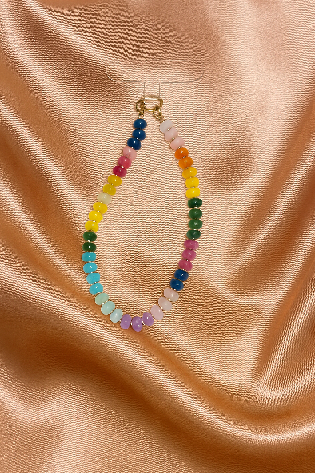 Prism Loop – Rainbow Quartz Beaded Phone Strap