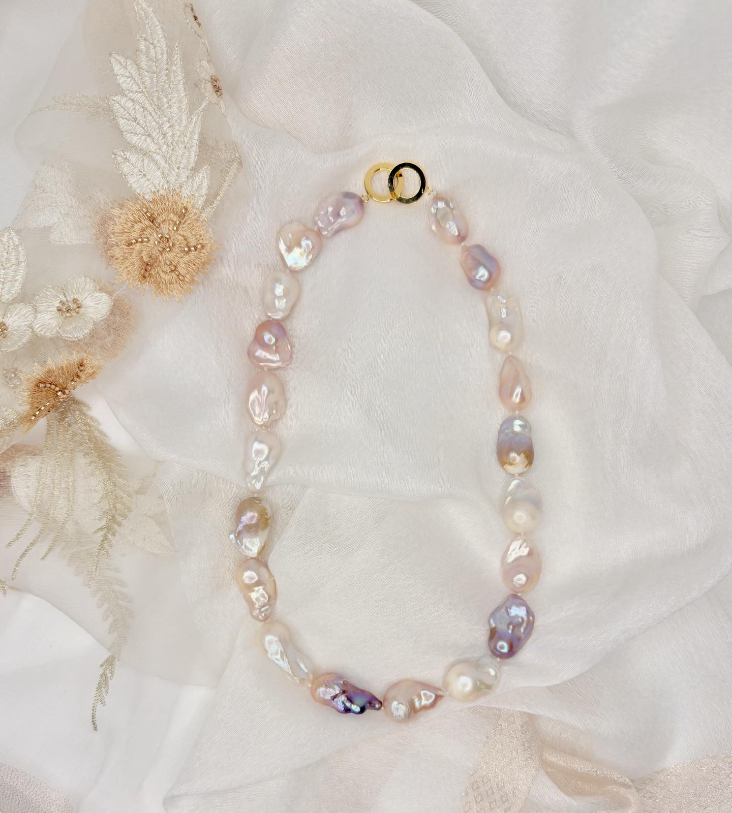 Aurora Luxe Baroque Pearl Necklace