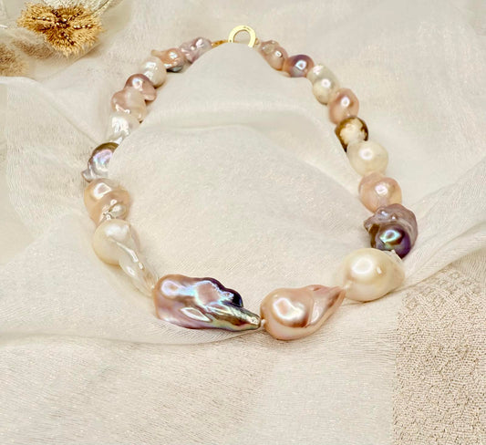 Aurora Luxe Baroque Pearl Necklace