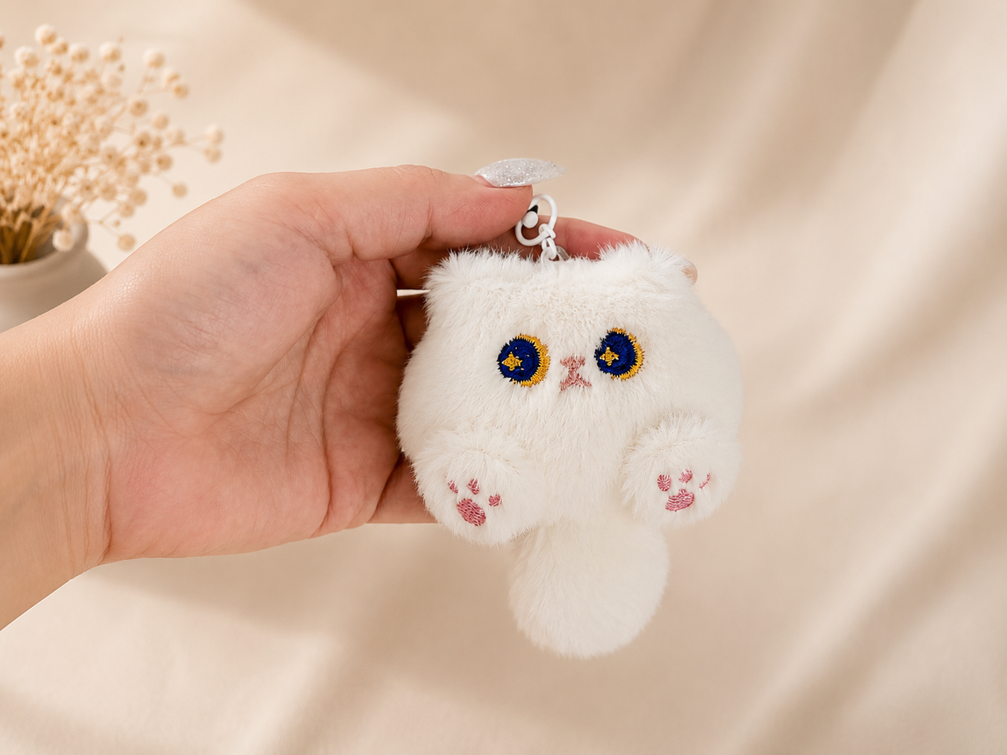 Fluffy Animal Keychain