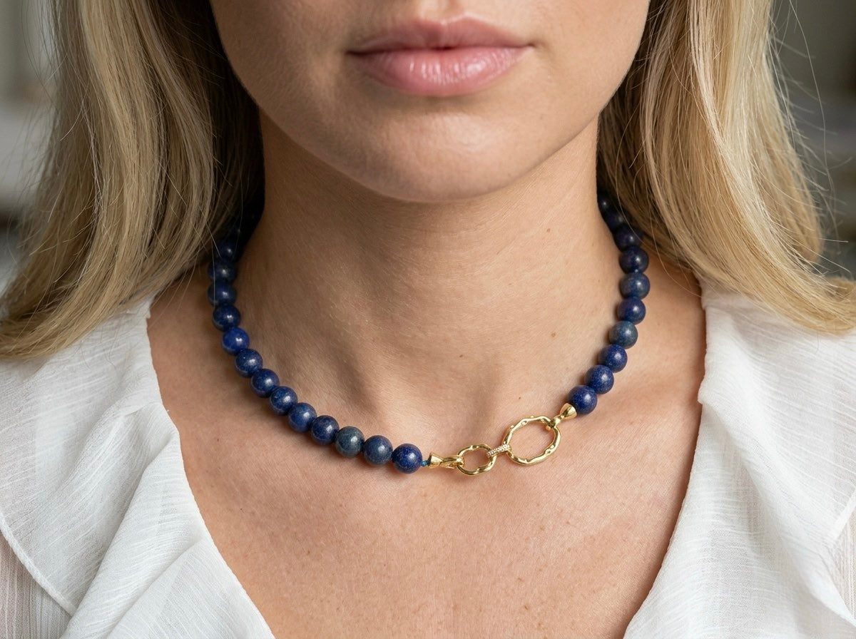 The Royal Azure Mala Necklace