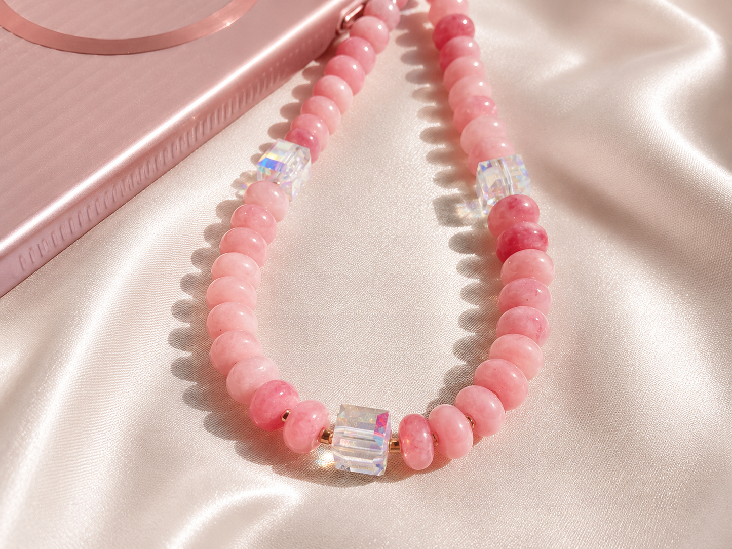 Blush Aura Phone Wristlet