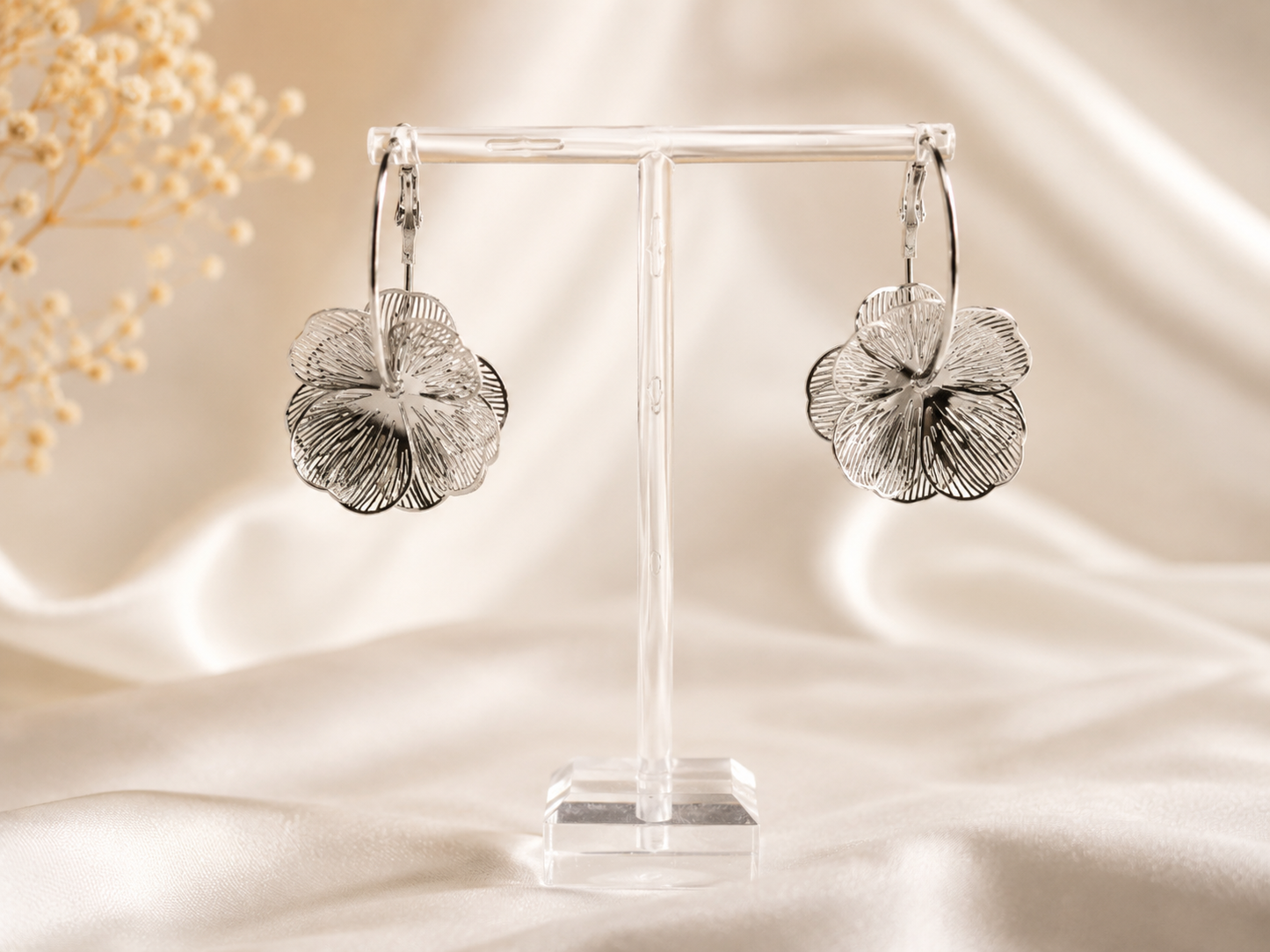 Golden Bloom Hoops