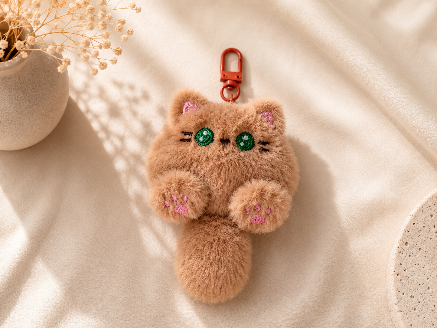 Fluffy Animal Keychain