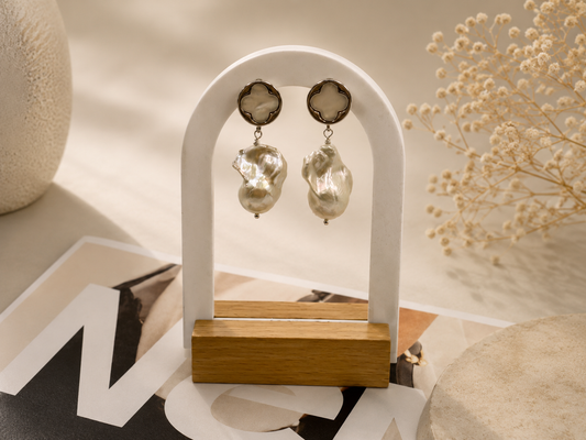 Imperial Glow Baroque Pearl Drop Earrings