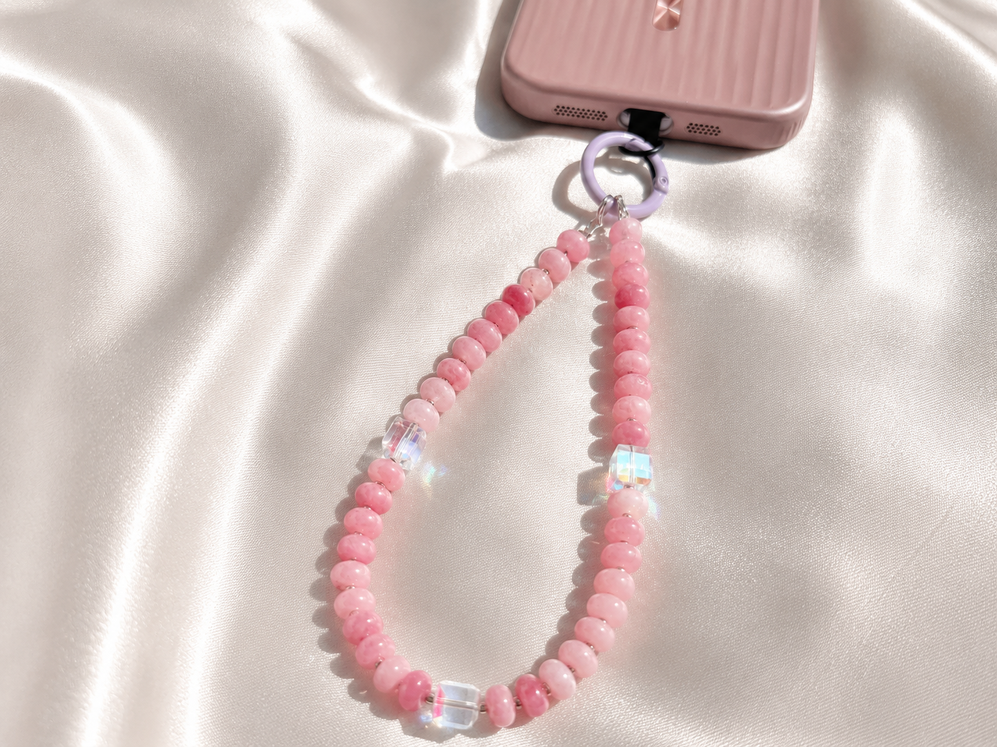 Blush Aura Phone Wristlet