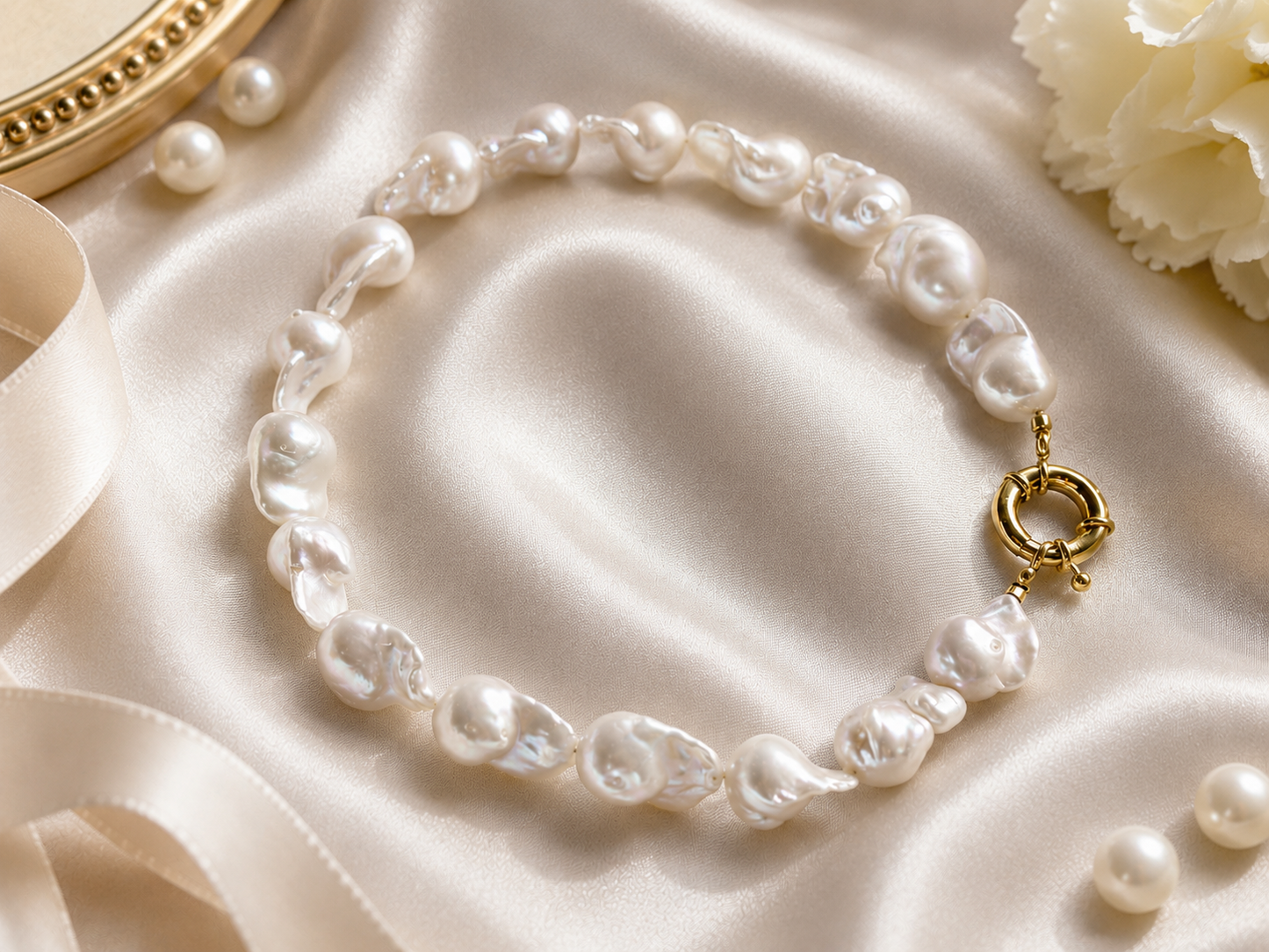 Baroque Drama Pearl Necklace