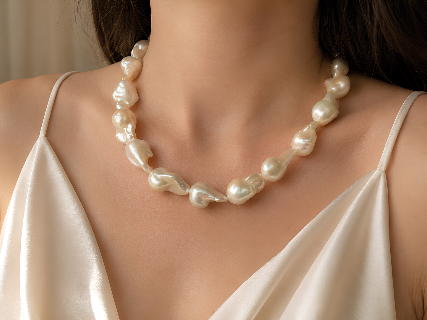 Baroque Drama Pearl Necklace