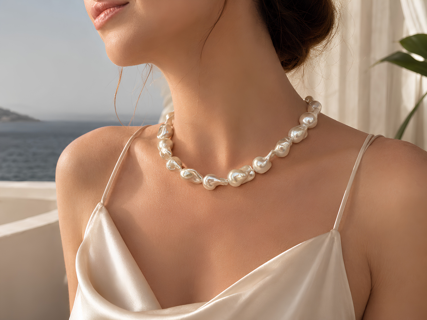 Baroque Drama Pearl Necklace