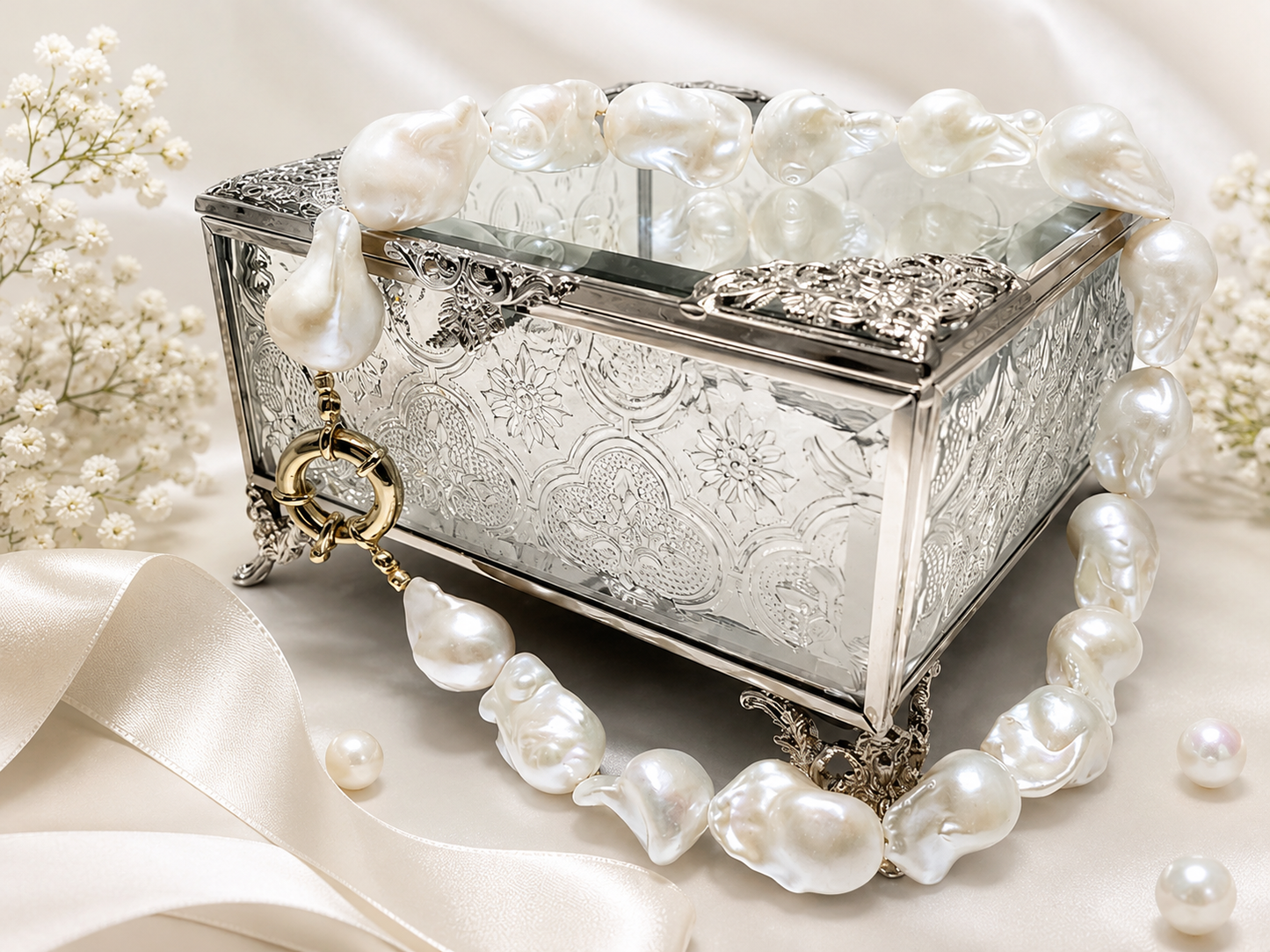 Baroque Drama Pearl Necklace