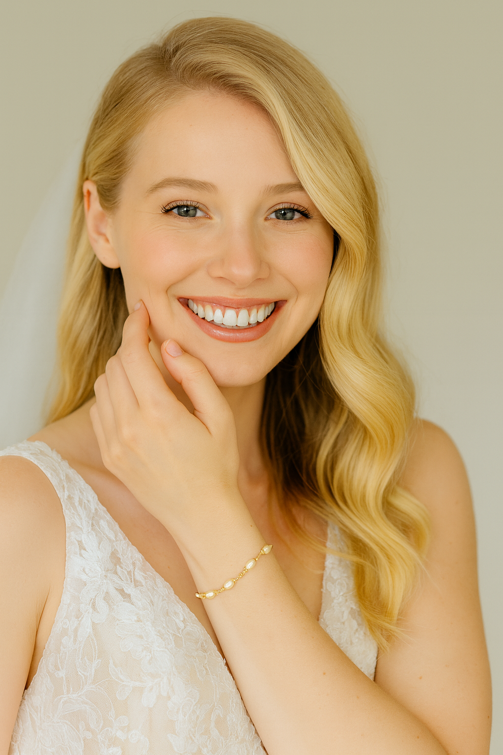 Golden Grace Pearl Bracelet