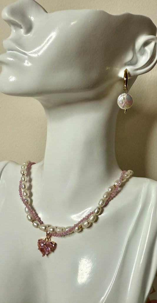 Blushheart Pearl Necklace