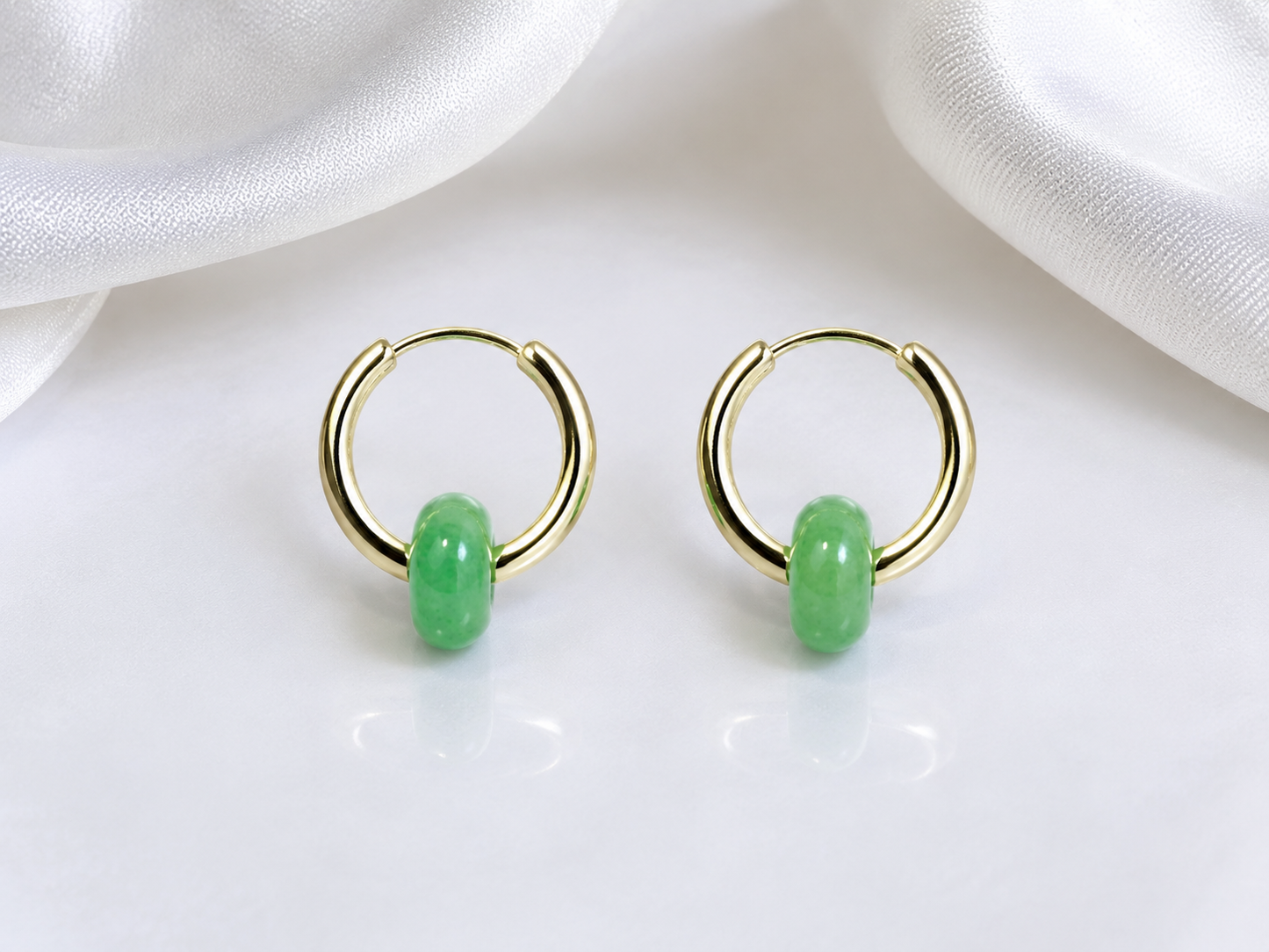 Luna Gemstone Hoops