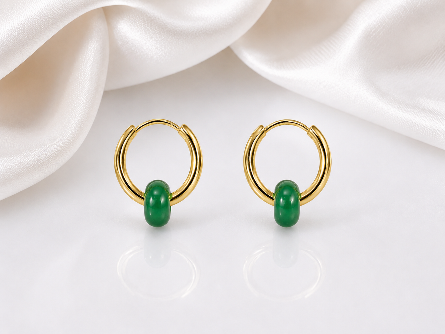 Luna Gemstone Hoops