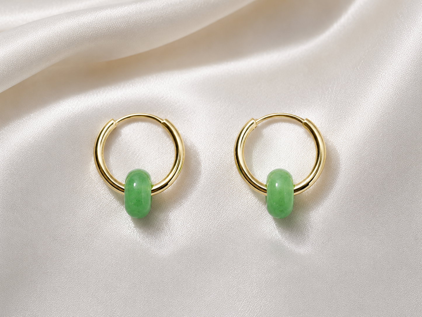 Luna Gemstone Hoops
