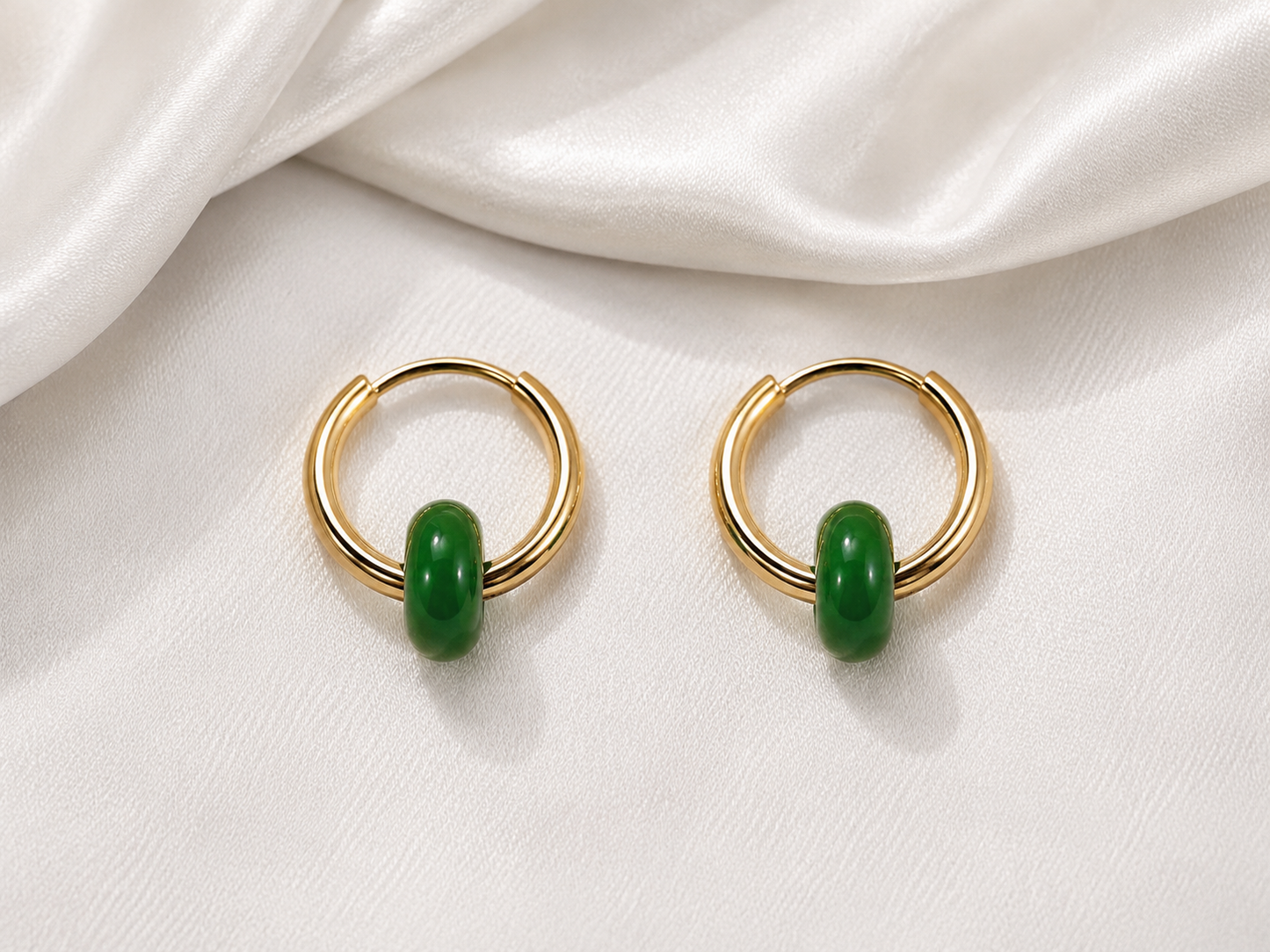 Luna Gemstone Hoops
