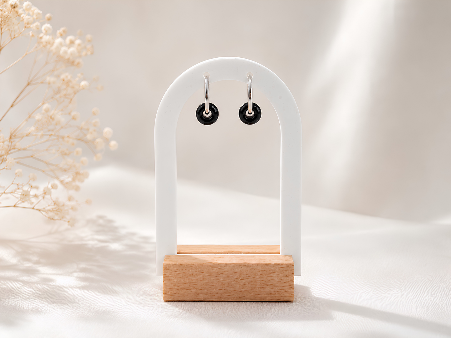 Luna Gemstone Hoops