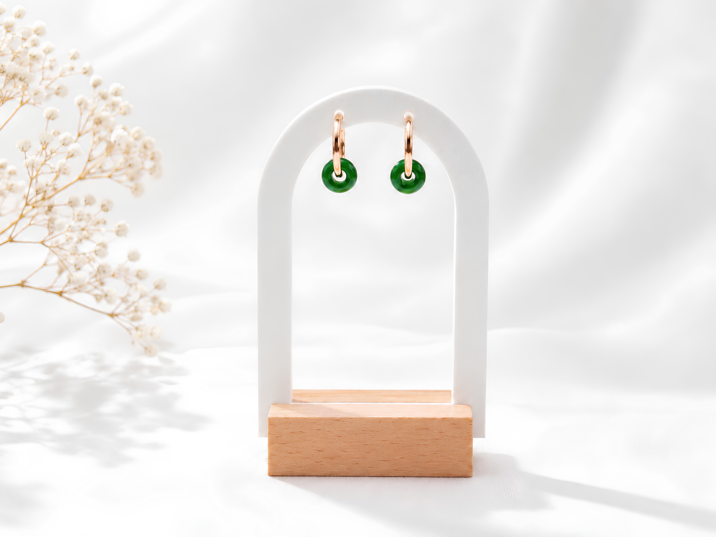 Luna Gemstone Hoops