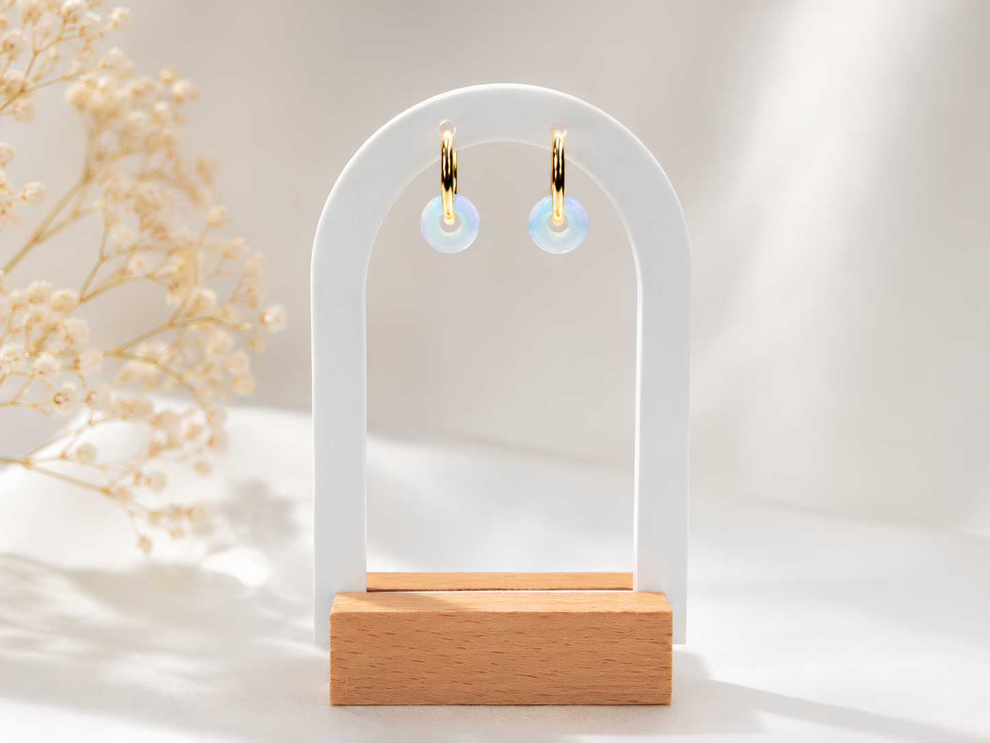 Luna Gemstone Hoops
