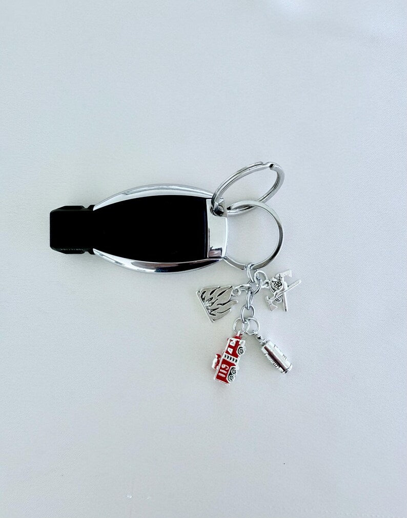 Fireman Charm Keychain