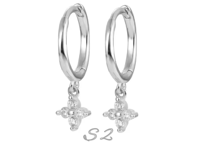 Ethereal Bloom Textured Dangle Earrings