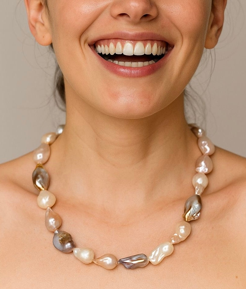 Aurora Luxe Baroque Pearl Necklace