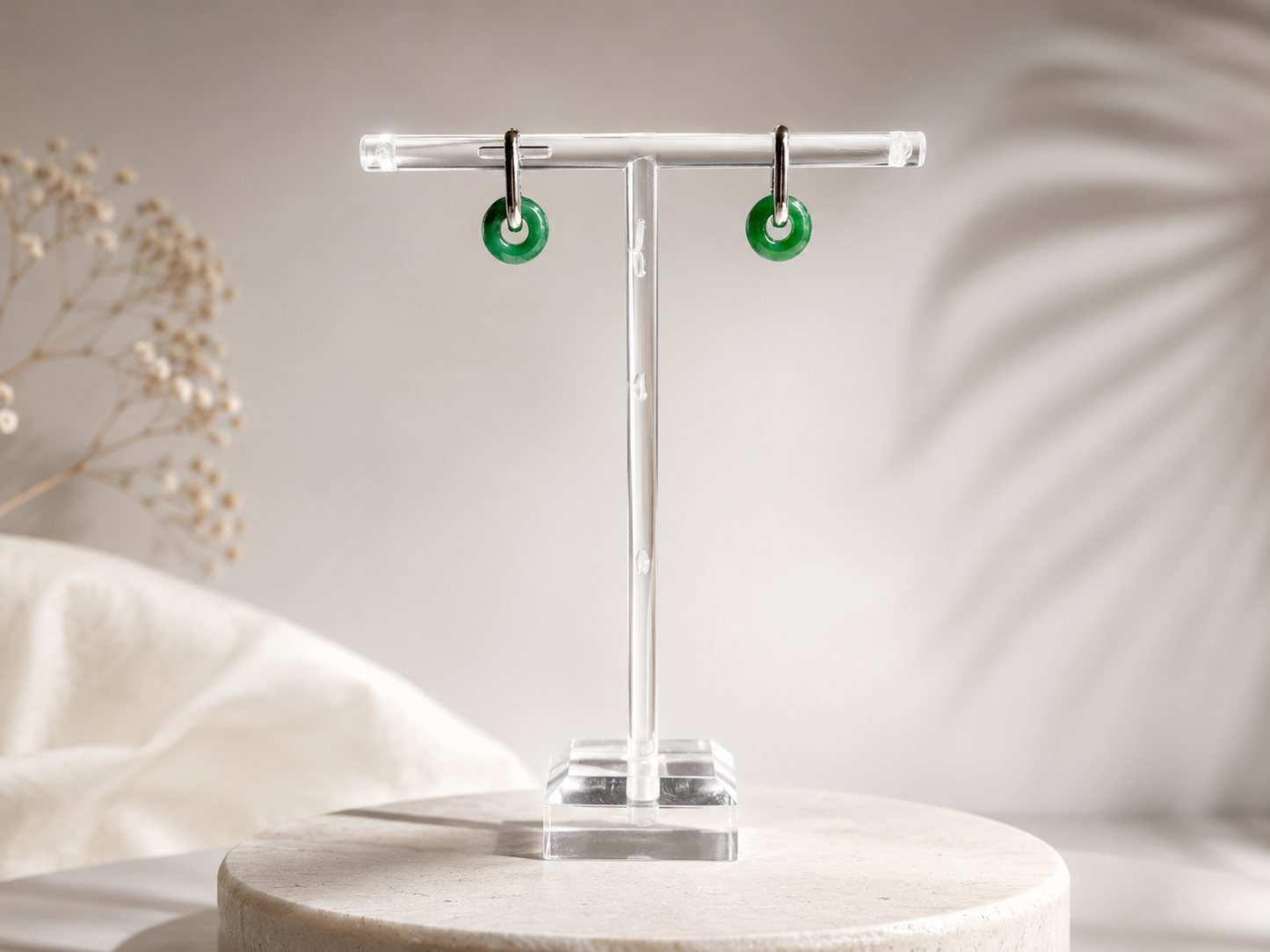 Solstice Stone Hoops