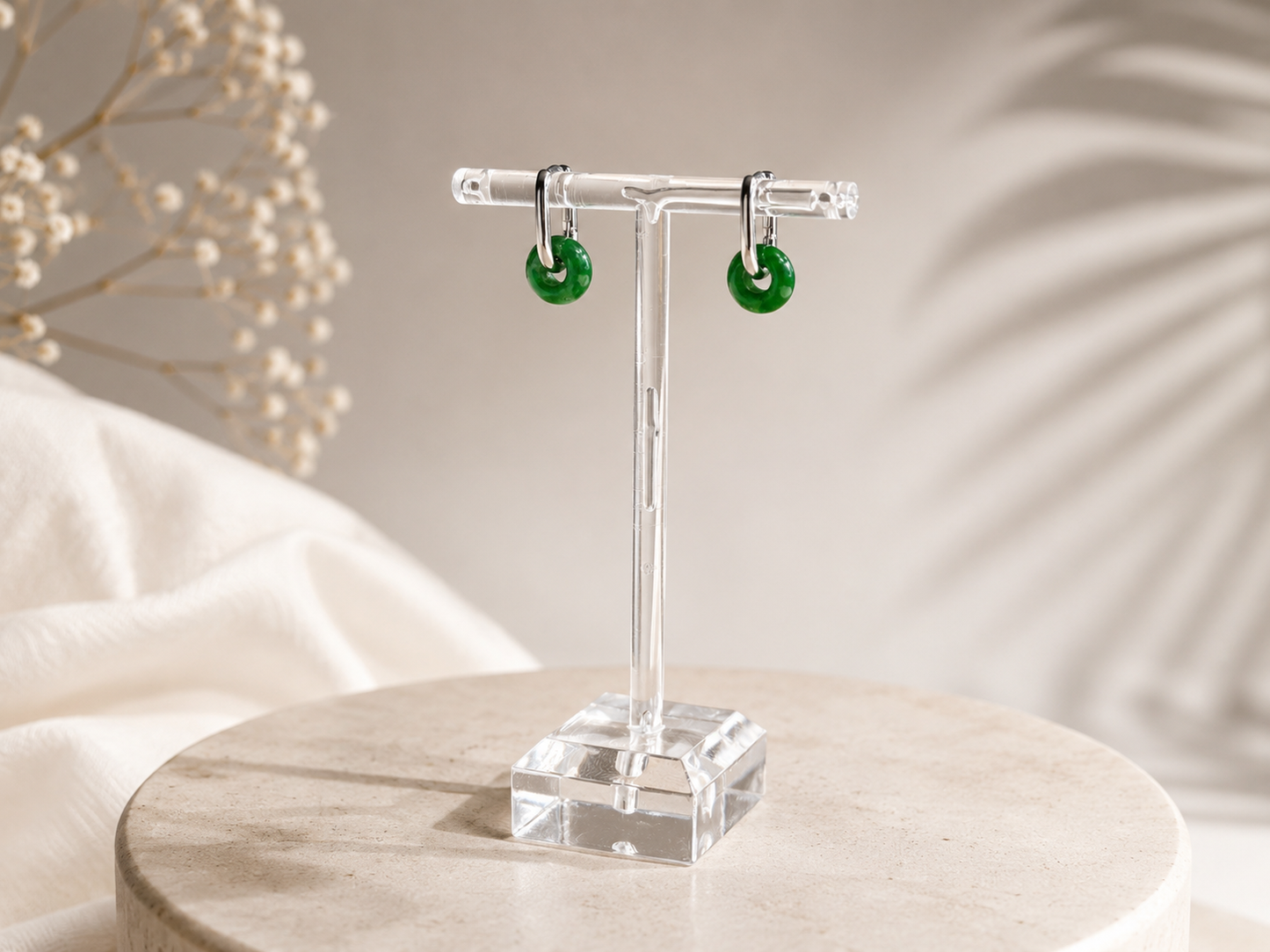 Solstice Stone Hoops