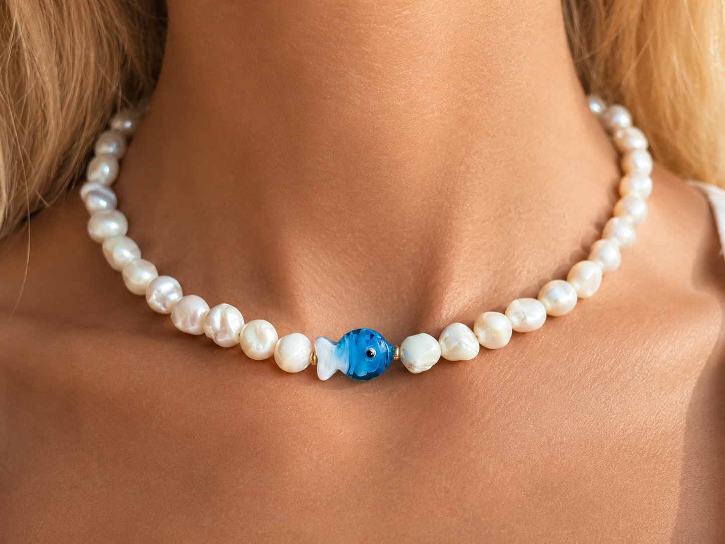 Blue Lagoon Fish Necklace