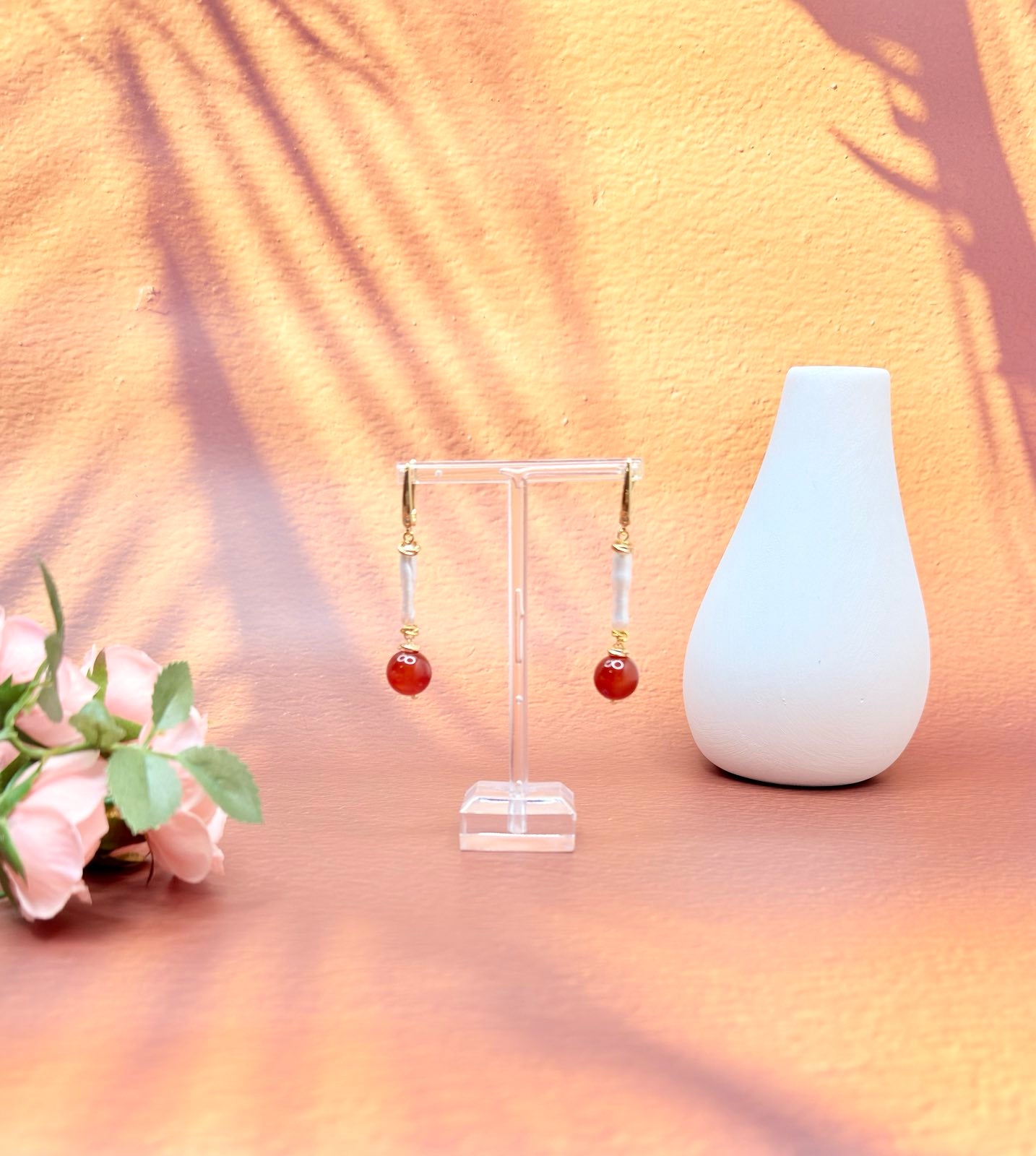 Scarlet Glow Earrings