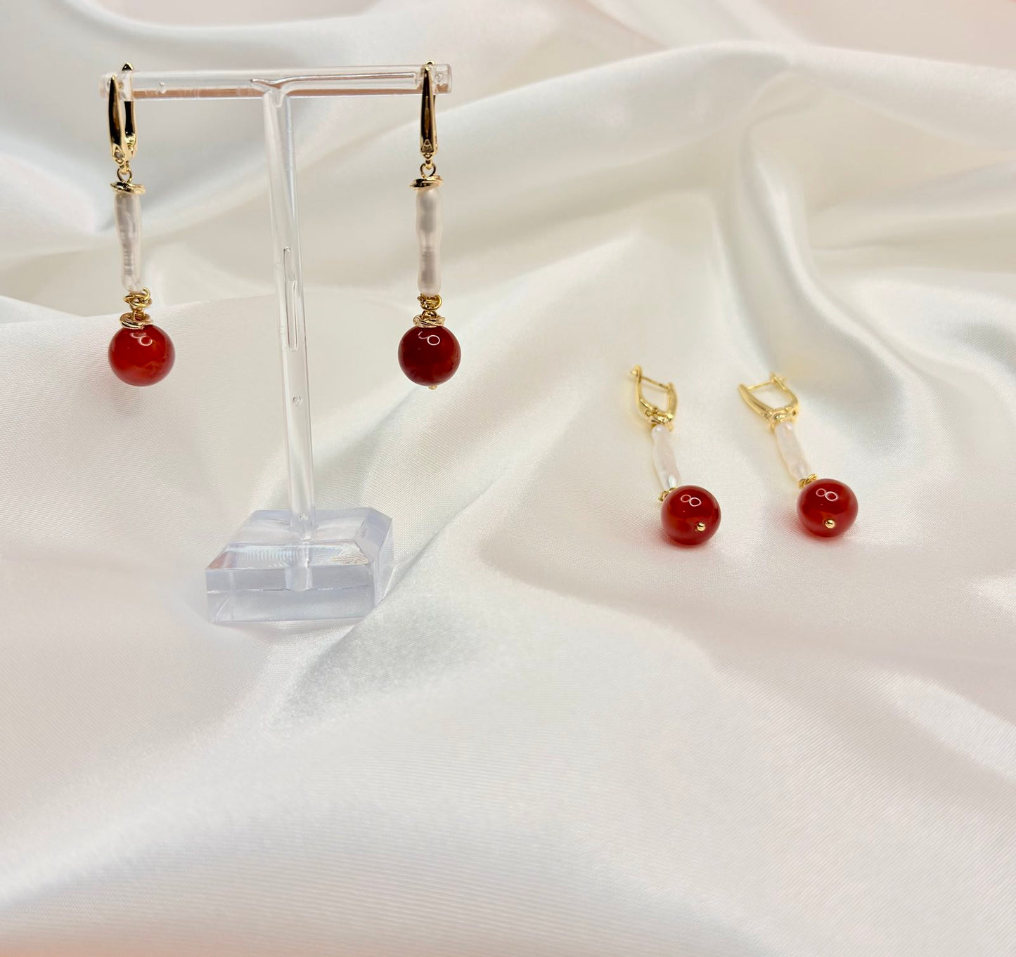 Scarlet Glow Earrings