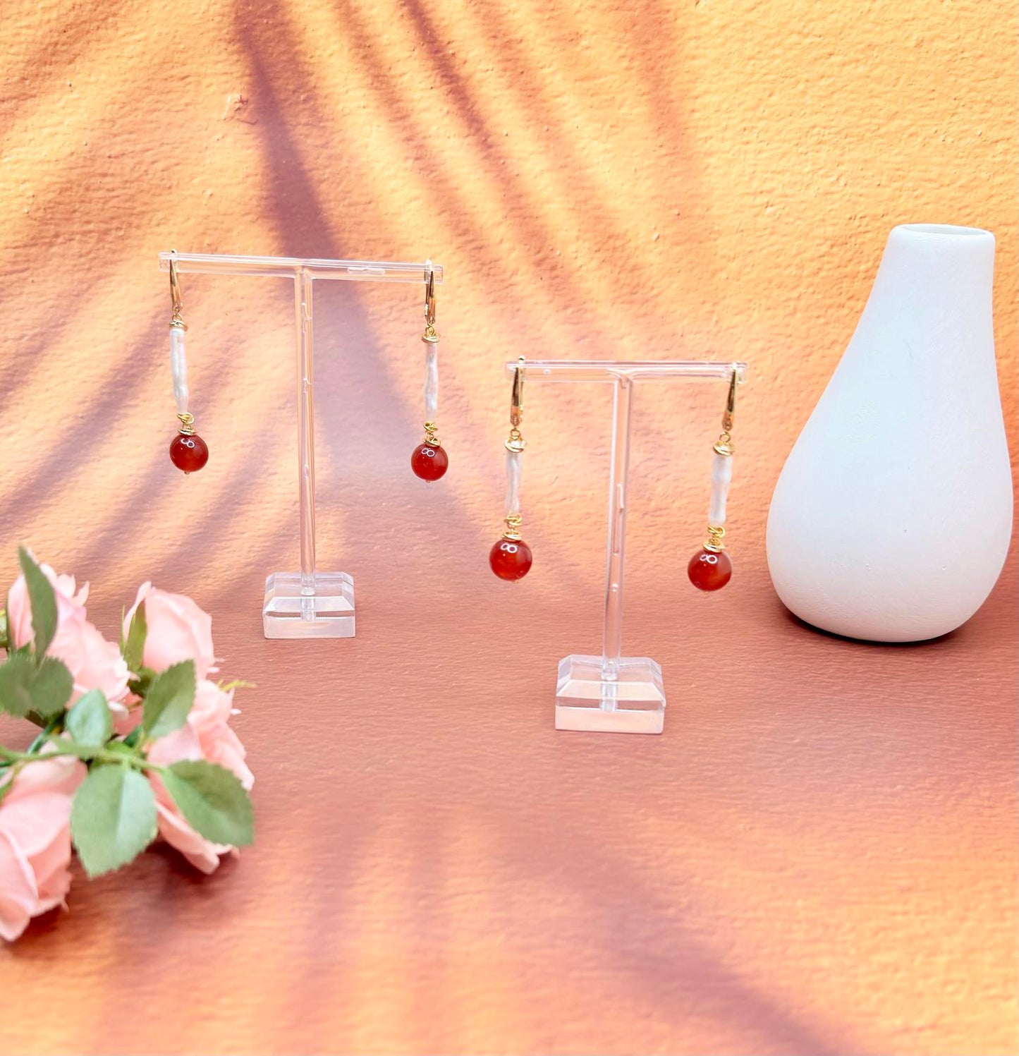 Scarlet Glow Earrings